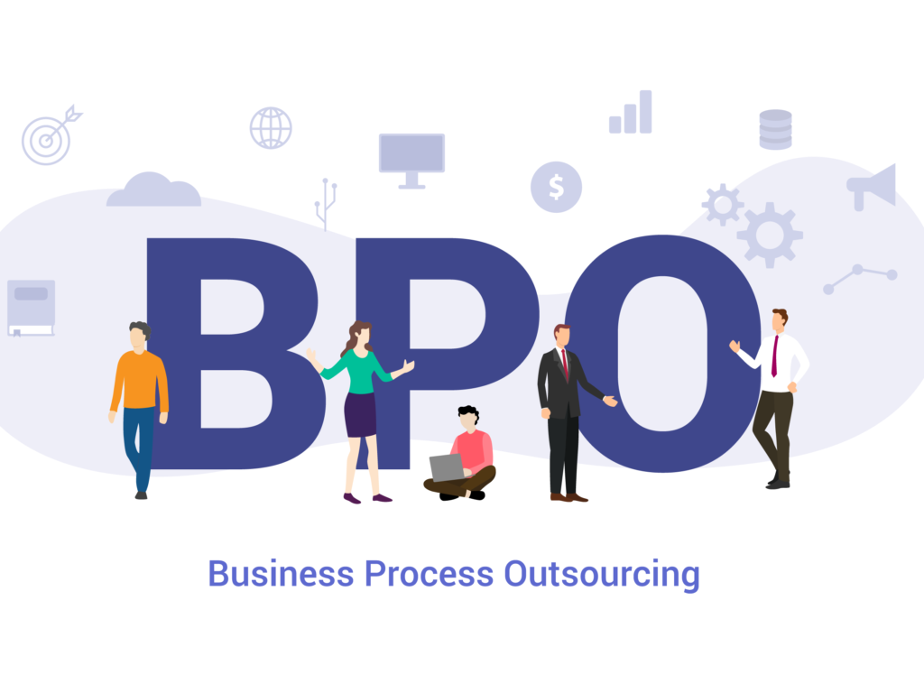 Bold BPO letters in a visually appealing composition, representing Business Process Outsourcing for efficient and reliable services